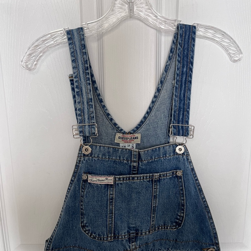 Vintage GUESS® JEANS Denim Overalls in Sz Small - Picture 3 of 16